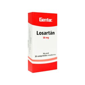 Losartán 50 mg GF Comprimidos Recubiertos - Caja 30 und