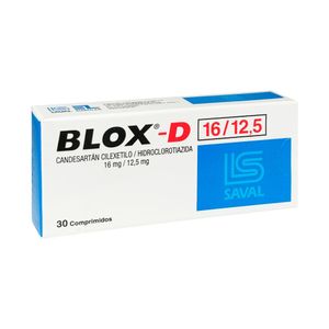 Blox D 16 mg + 12.5 mg Comprimidos - Caja 30 und