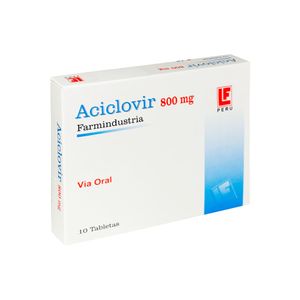 Aciclovir 800 mg FI Tabletas - Caja 10 und