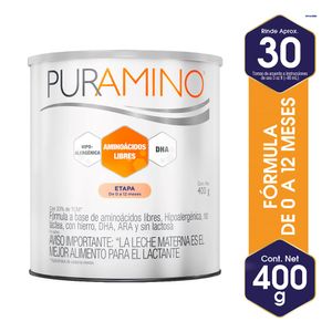 Puramino Hipoalergénica sin Lactosa en Polvo - Lata 400 g