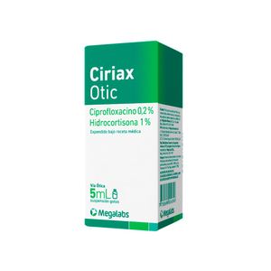 Ciriax Otic 0.2% + 1% Suspensión Gotas - Frasco 5 ml
