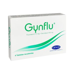 Gynflu 37.5 mg + 500 mg Tabletas Recubiertas - Caja 4 und