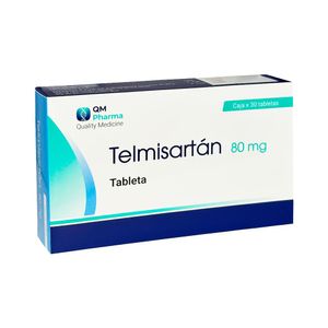 Telmisartán 80 mg QM Tabletas - Caja 30 und