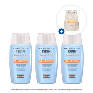 Pack x 3 Isdin Fotoprotector Fusion Fluid SPF50 50 ml c/u