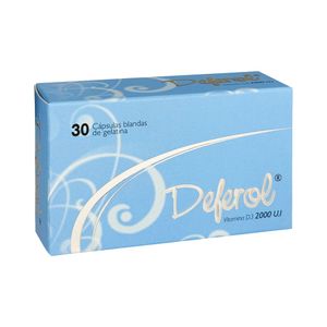 Deferol Vitamina D3 2000 UI Cápsulas Blandas - Caja 30 und