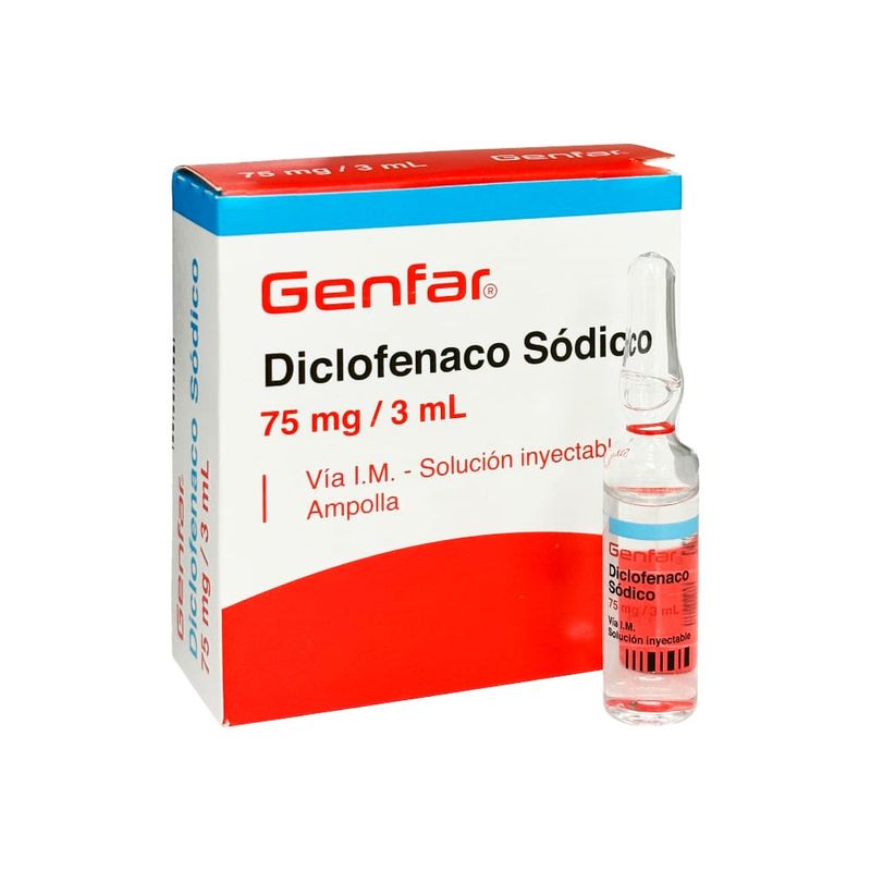 Diclofenaco-Sodico-75-mg-3-ml-GF-Solucion-Inyectable---Ampolla-3-ml