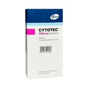 Cytotec 200 mcg Tabletas - Caja 28 und