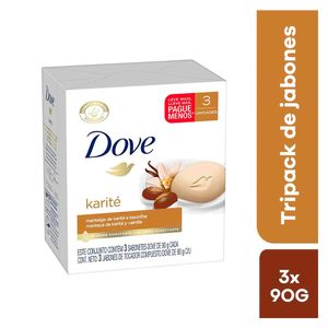 Dove Karité Jabón en Barra - Pack 3 und (90 g c/u)