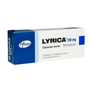 Lyrica 150 mg Cápsulas Duras - Caja 14 und