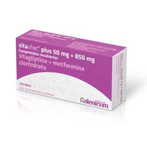 Sitavitae Plus 50 mg + 850 mg Comprimidos Recubiertos - Caja 28 und