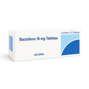 Baclofeno 10 mg DR Tabletas - Caja 10 und