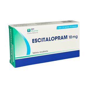 Escitalopram 10 mg QM Tableta Recubierta - Caja 30 und