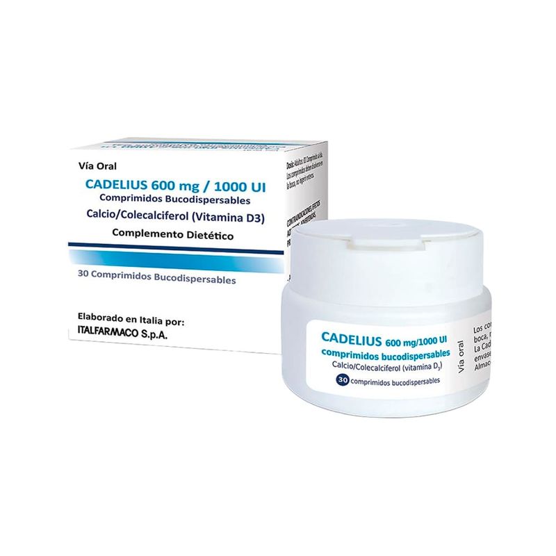 Cadelius-600-mg---1000-UI-Comprimidos-Bucodispersables---Frasco-30-und