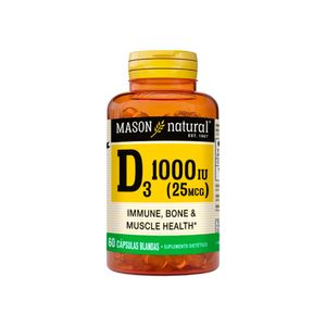 Mason D3 1000 IU Cápsulas - Frasco 60 und