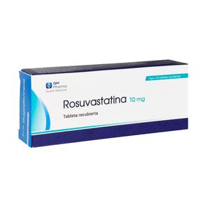 Rosuvastatina 10 mg QM Tabletas Recubiertas - Caja 30 und