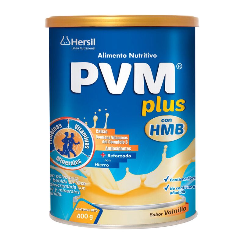 PVM-Plus-con-HMB-en-Polvo-Sabor-Vainilla---Lata-400-g