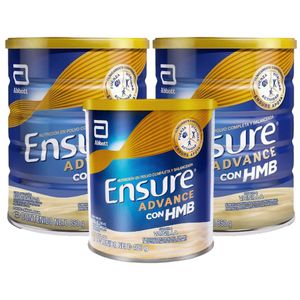 Pack Ensure Advance con HMB 2 und Sabor Vainilla 850 g + 1 und Sabor Vainilla 400 g