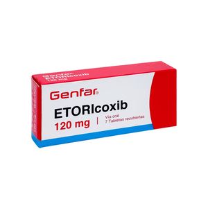 Etoricoxib 120 mg GF Tabletas Recubiertas - Caja 7 und