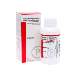 Hidróxido de Aluminio + Hidróxido de Magnesio 400 mg + 400 ml/5 ml - Frasco 120 ml