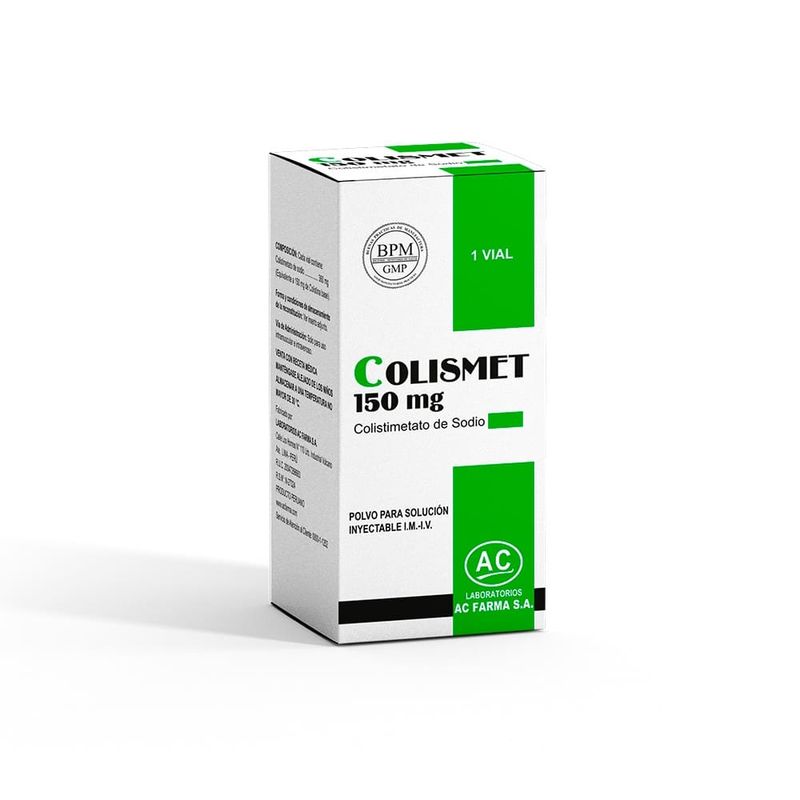 Colismet 150 mg Polvo para Solución Inyectable