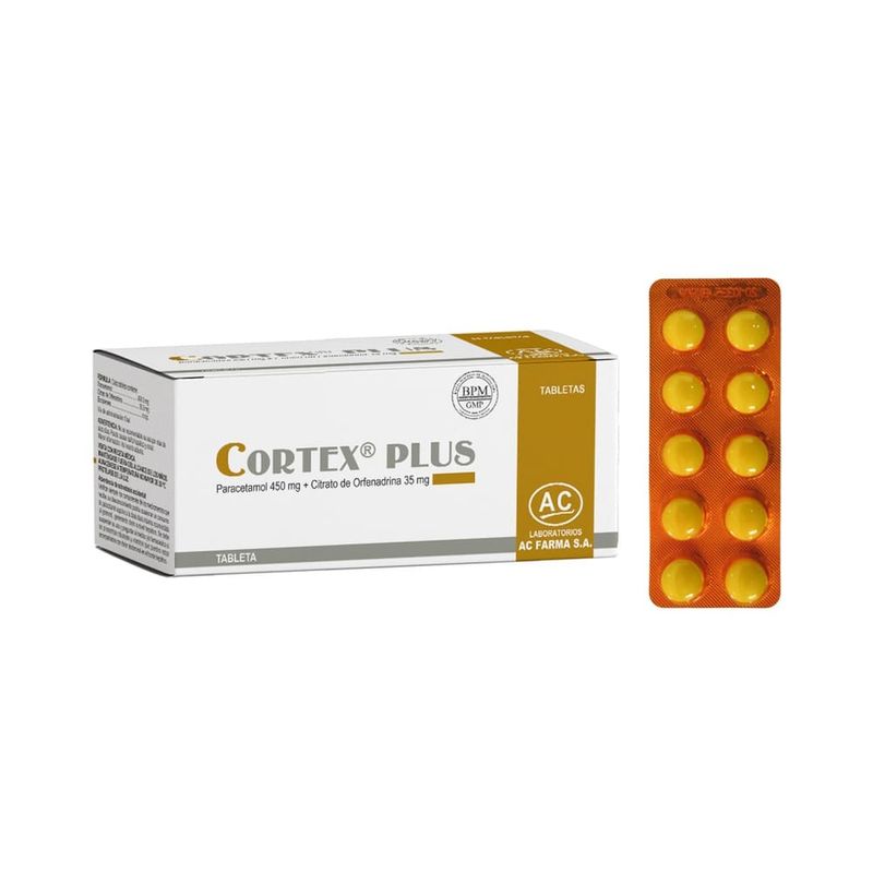 Cortex Plus 450 mg + 35 mg Tabletas