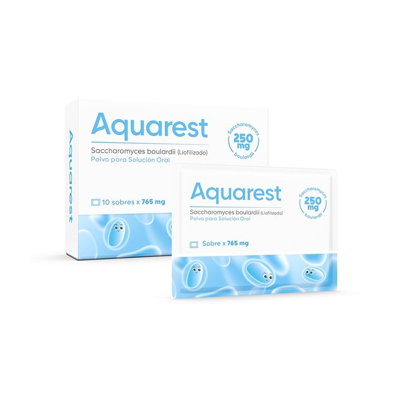 Aquarest 250 mg Polvo para Solución Oral Sobres