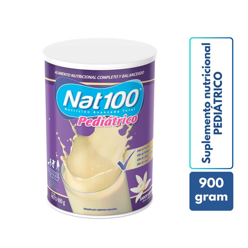Nat 100 Pediátrico en Polvo Sabor Vainilla