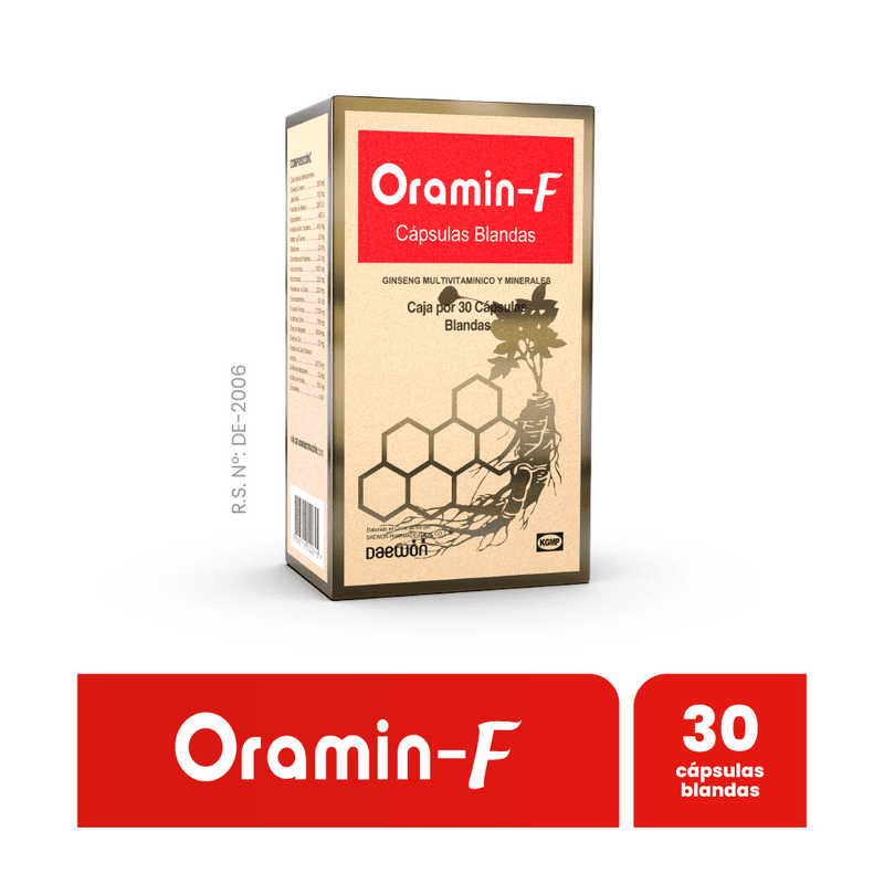 Oramin F Cápsulas Blandas Caja 30 und
