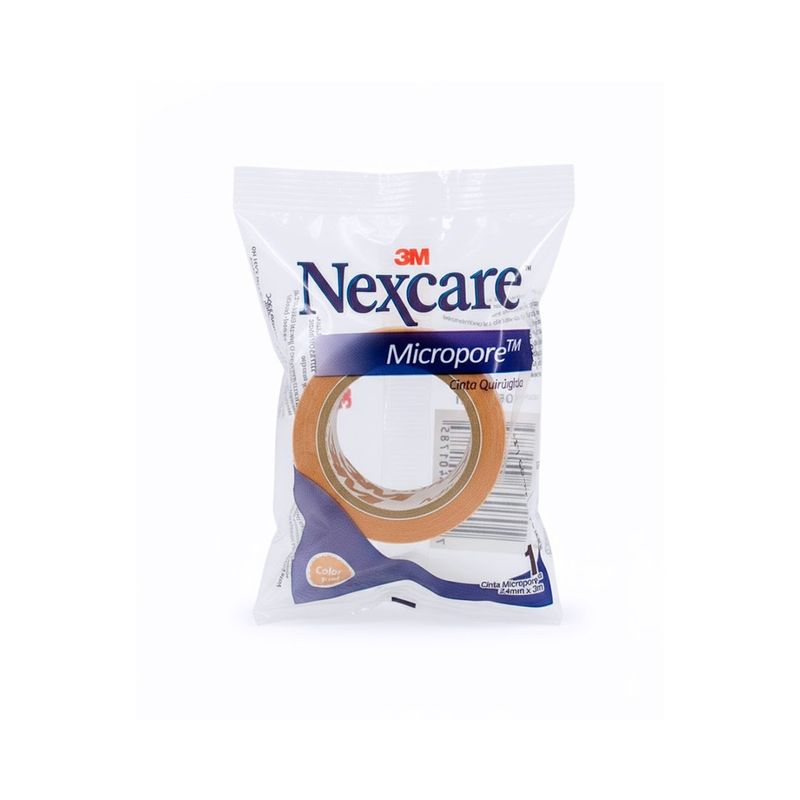 3M Nexcare Micropore Cinta Quirúrgica Color Piel (2.4 cm x 3 m)