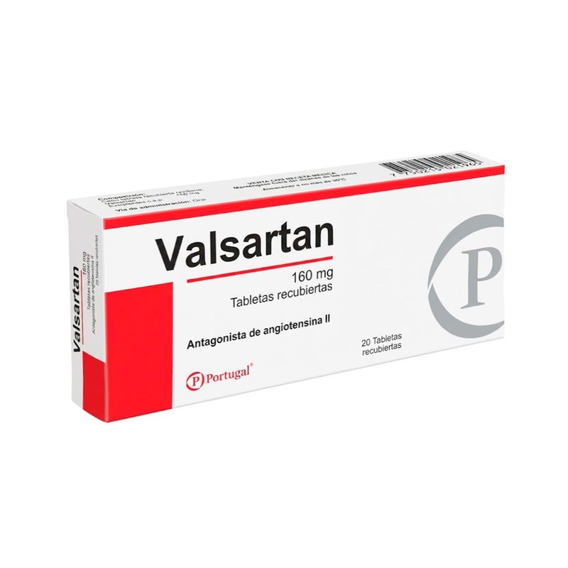 Valsartan 160 mg PT Tabletas Recubiertas