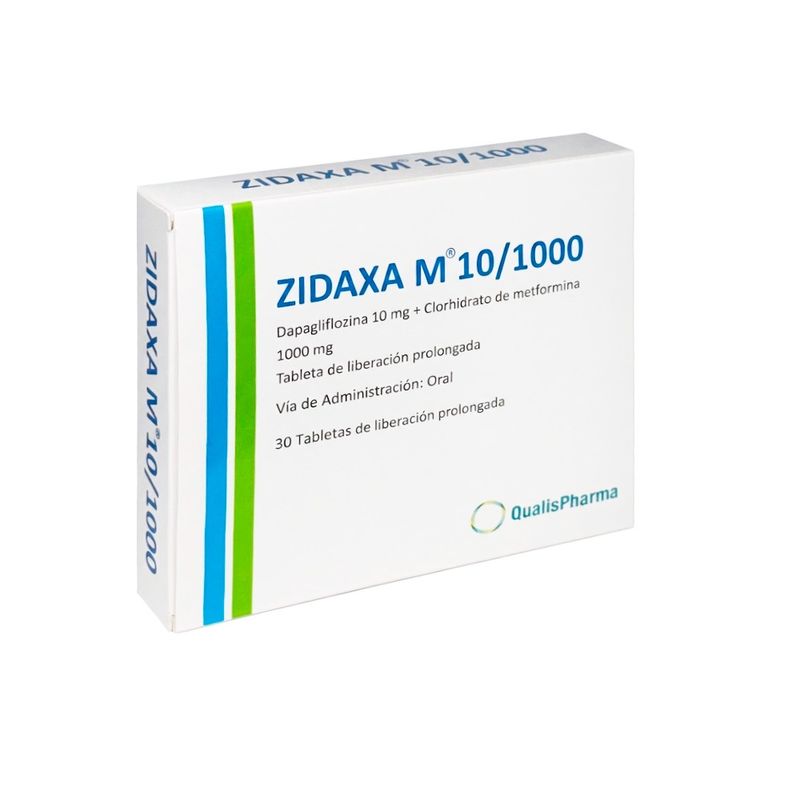 Zidaxa M 10 mg + 1 000 mg Tabletas de Liberación Prolongada
