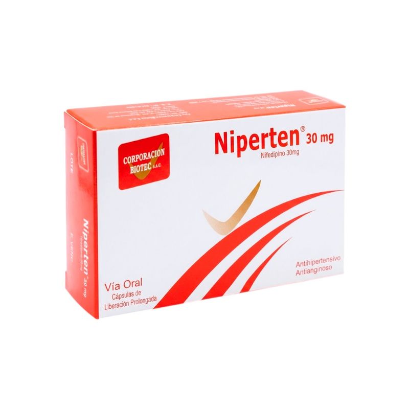 Niperten 30 mg Cápsulas de Liberación Prolongada