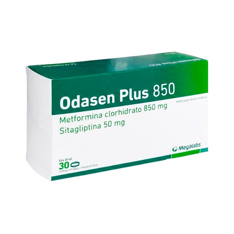 Odasen Plus 850 mg + 50 mg Comprimidos Recubiertos