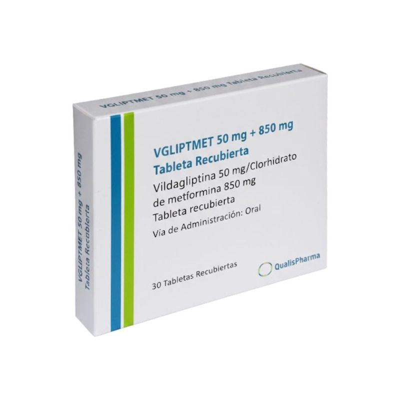 Vgliptmet 50 mg + 850 mg Tabletas Recubiertas