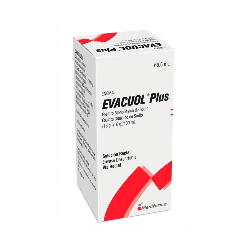 Evacuol Plus 16 g + 6 g/100 ml Solución Rectal