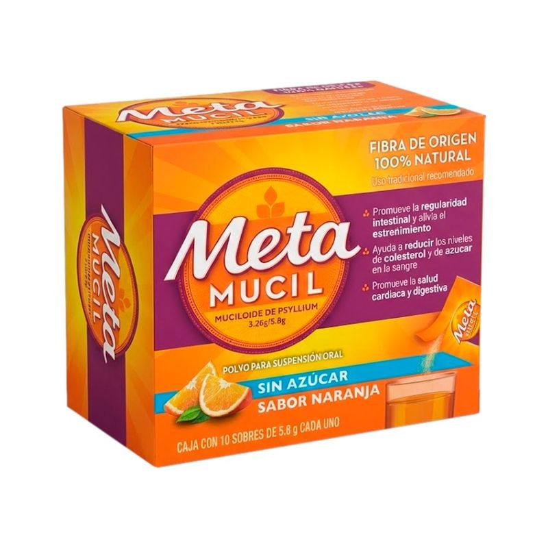 Metamucil 3.26 g/5.8 g Sabor Naranja Sobres