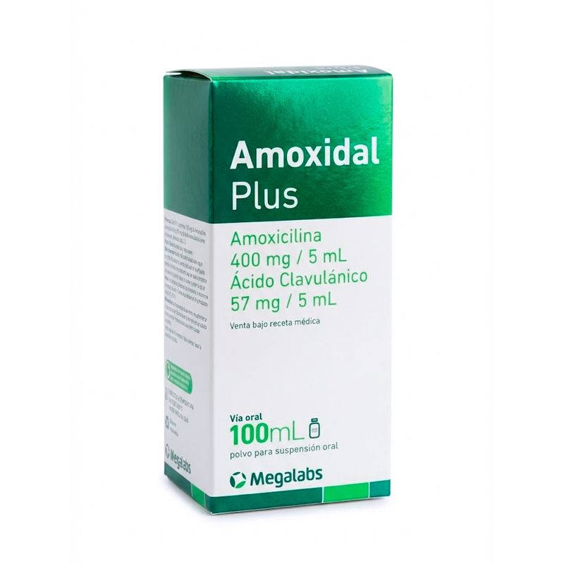 Amoxidal Plus 400 mg + 57 mg/5 ml Polvo para Suspensión Oral